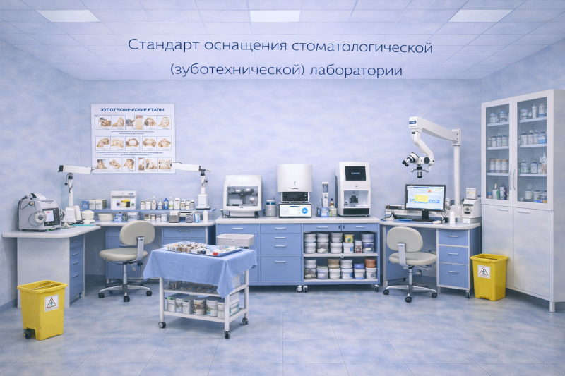Стандарт оснащения стоматологической (зуботехнической) лаборатории
