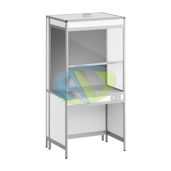 Шкаф вытяжной лабораторный без мойки АСК ШВ.01.01 А Оптима (пластик белый)