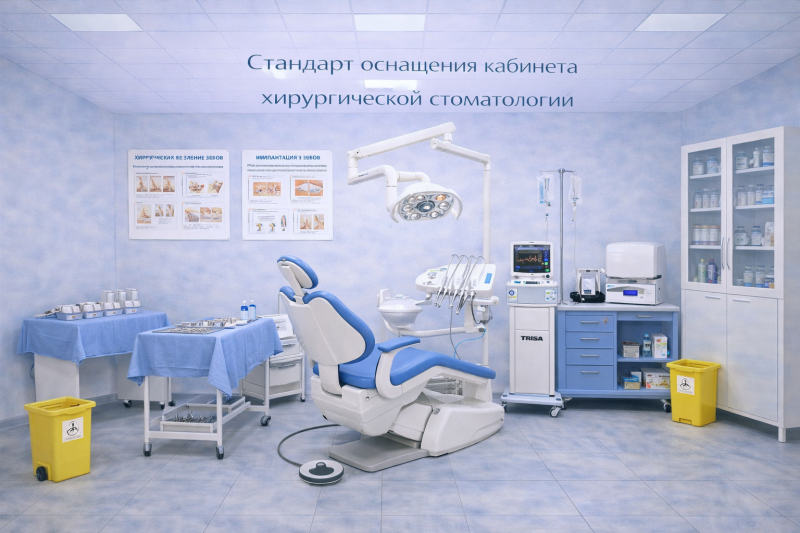 Стандарт оснащения кабинета хирургической стоматологии