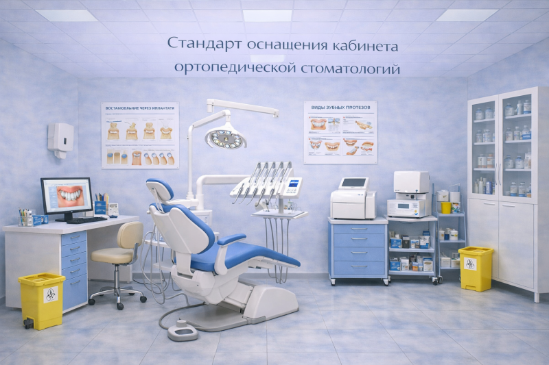 Стандарт оснащения кабинета ортопедической стоматологии