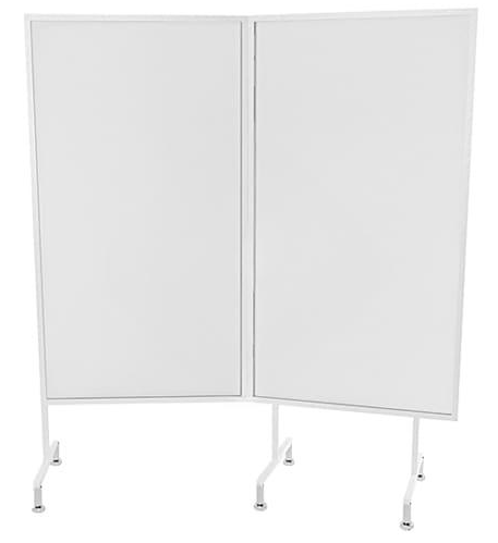 Ширма медицинская двухсекционная Артинокс AR-A13 без колес