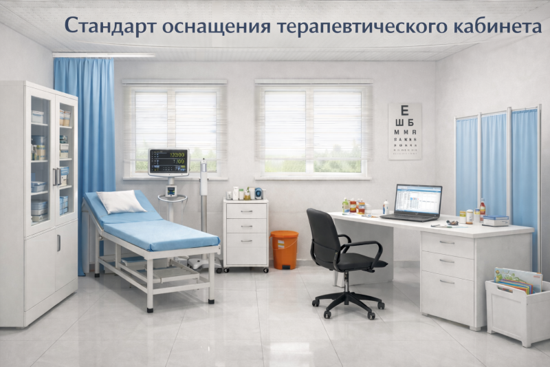 Стандар оснащения терапевтического кабинета