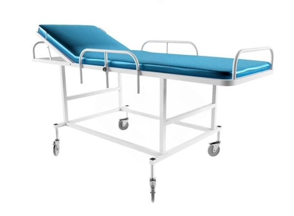 Тележка для перевозки больных Артинокс AR-A82 (кож.зам.голубой 5154 Skaden)