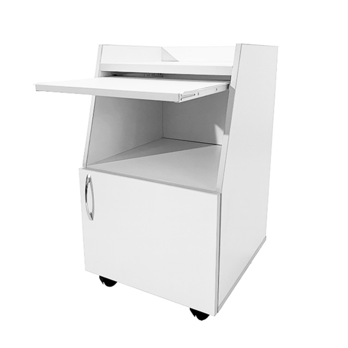 Тумба медицинская MD TМ 13.07 с выдвижным столиком 