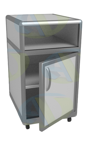 Тумба лабораторная ТЛ 1/02 на колесах 