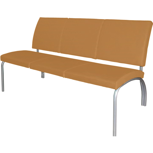 Диван М124-043 (белый каркас, кож.зам. ц45 т4763 бежевый)