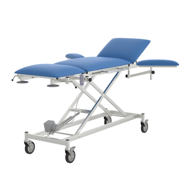 Стол перевязочный передвижной СППэ VLANA (электропривод) (кож.зам. синий (5003))