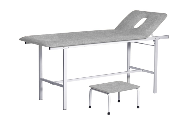 Кушетка массажная с вырезом для лица Ока-Медик КМм-01 (серый мрамор)