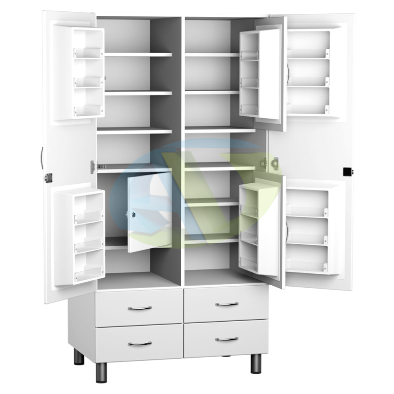 Шкаф для медикаментов аптечный АСК ША.02.01, трейзер ЛДСП