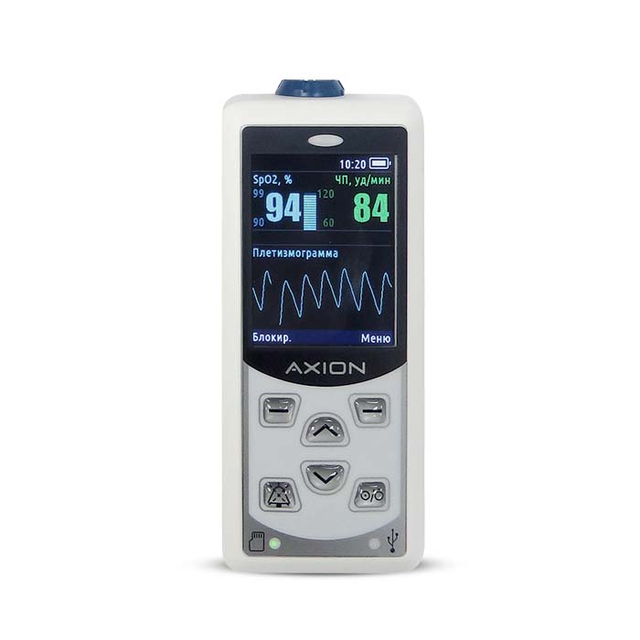 Пульсоксиметр ПП-01 Аксион (взрослый датчик)