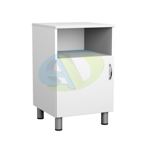 Тумба медицинская АСК ТМ.03.00 на опорах (ниша, дверь)