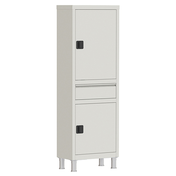 Шкаф одностворчатый медицинский МСК-642.01-11 (ящик, двери белые)