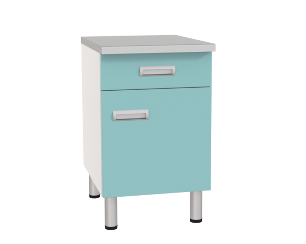 Стол лабораторный с 1 ящиком и полкой СЛ-01-МСК-107