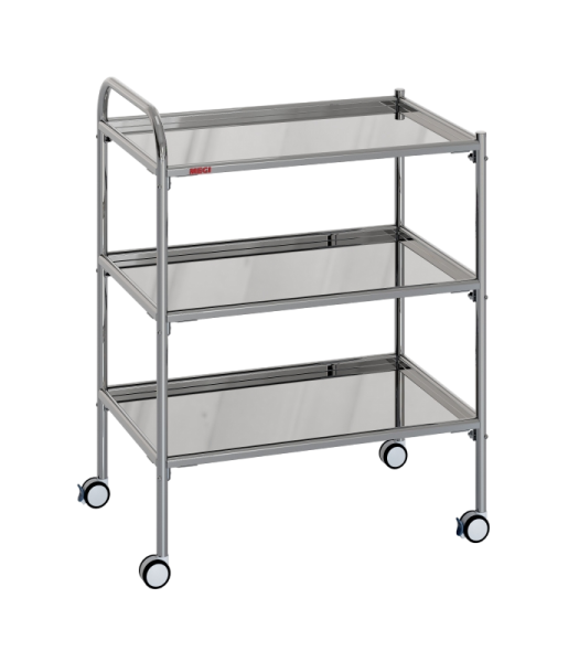 Столик процедурный передвижной МСК-5502 нержавеющая сталь (н/н/н)