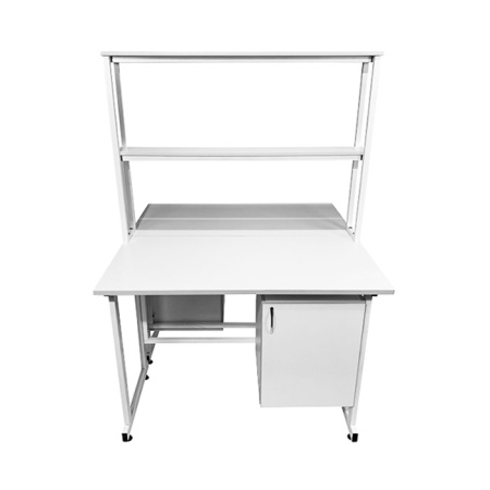 Стол лабораторный островной Сло 22.014 с надстройкой