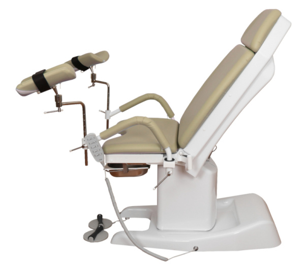 Кресло гинекологическое КГ-6 ДЗМО с электрической регулировкой высоты подколенников