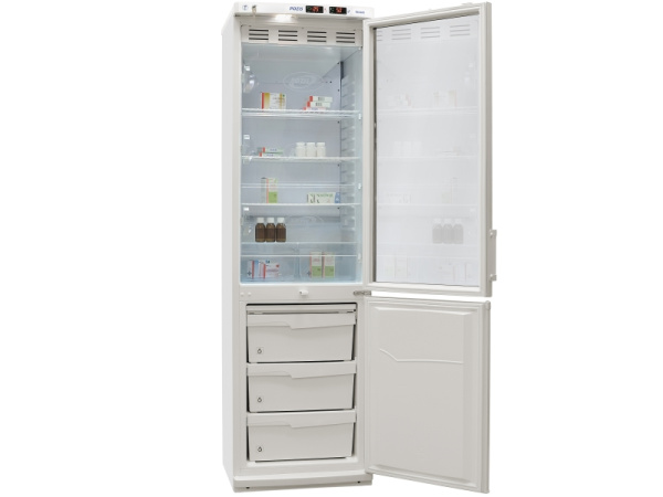 Холодильник лабораторный ХЛ-340 ПОЗИС  с металлическими дверями
