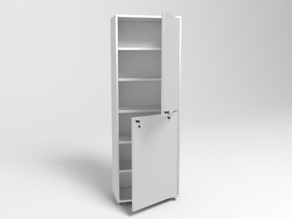 Шкаф металлический двухсекционный одностворчатый МСК - 646.01