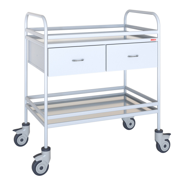 Столик манипуляционный передвижной МСК-549-02 с 2 ящиками