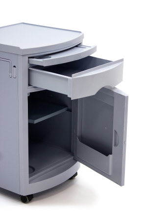 Тумба медицинская MET TL-220 (фасад серо-белый)