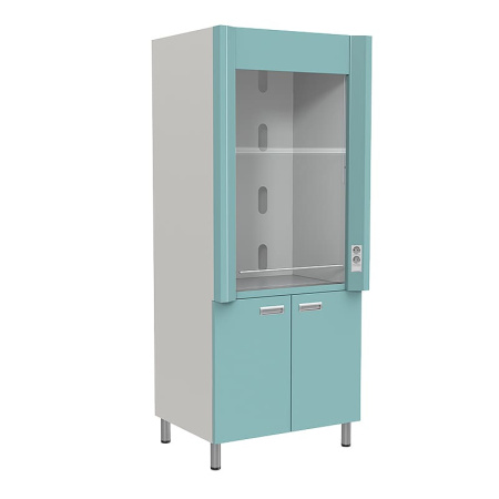 Шкаф вытяжной ШВ-02-950-МСК 2 тумбы с дверцами