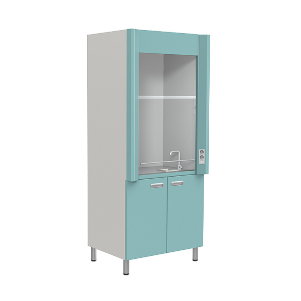 Шкаф вытяжной ШВ-01-902-МСК тумба две дверки, с подводом воды