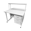 Стол лабораторный островной Сло 22.009 с надстройкой