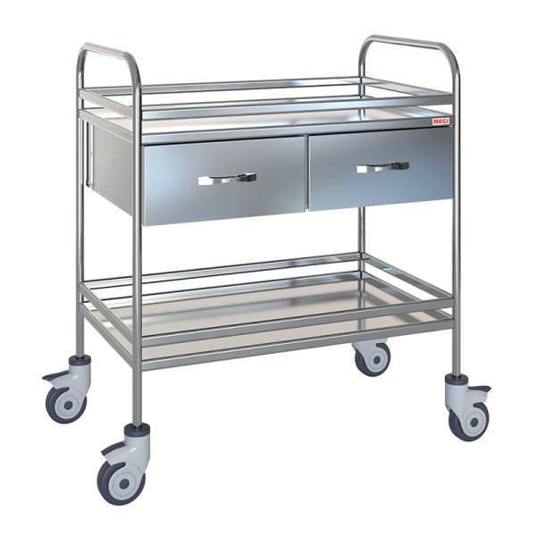 Столик манипуляционный передвижной МСК-5549-02 с 2 ящиками