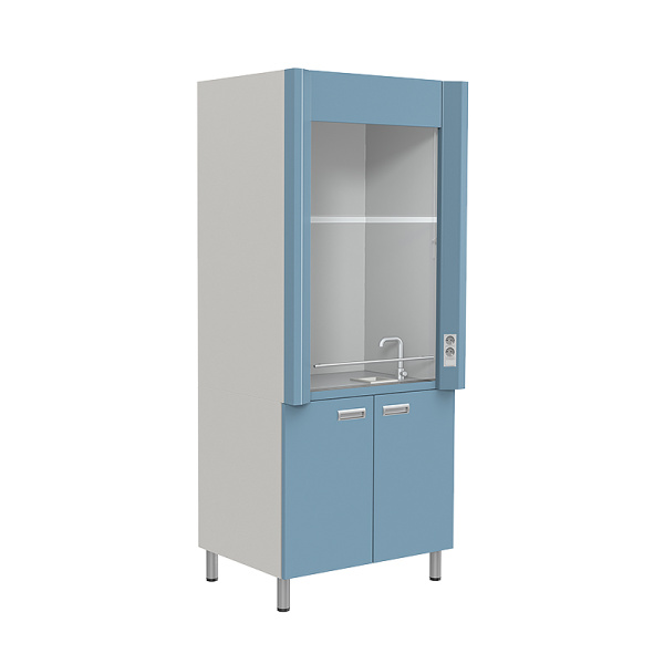 Шкаф вытяжной ШВ-01-902-МСК тумба две дверки, с подводом воды