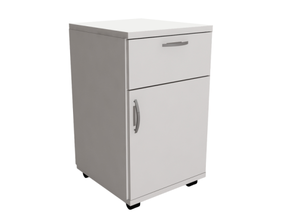 Тумба прикроватная ТП 1/05 на колесах (ящик, дверка)