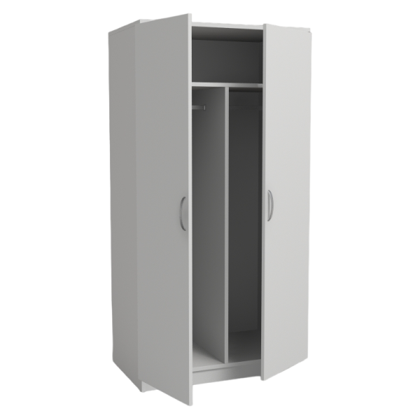 Шкаф для одежды двухстворчатый ШО 2/02 без опор