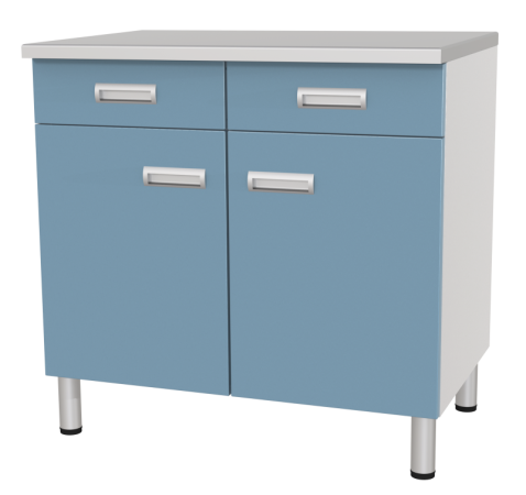 Стол лабораторный с 2 выдвижными ящиками СЛ-03-МСК-102