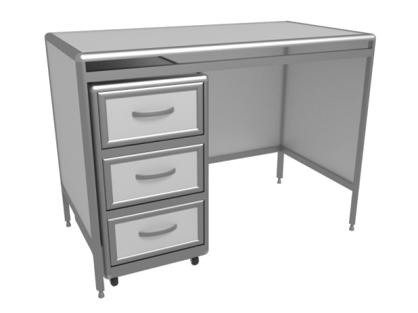 Стол лабораторный с подкатной тумбой СЛ 1/07