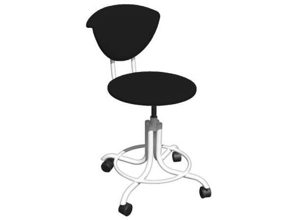 Кресло медицинское для лечебных учреждений М101-05 (каркас черный, кож.зам. черный)