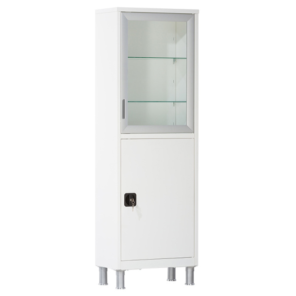 Шкаф медицинский одностворчатый с ригельным замком МСК - 645.12