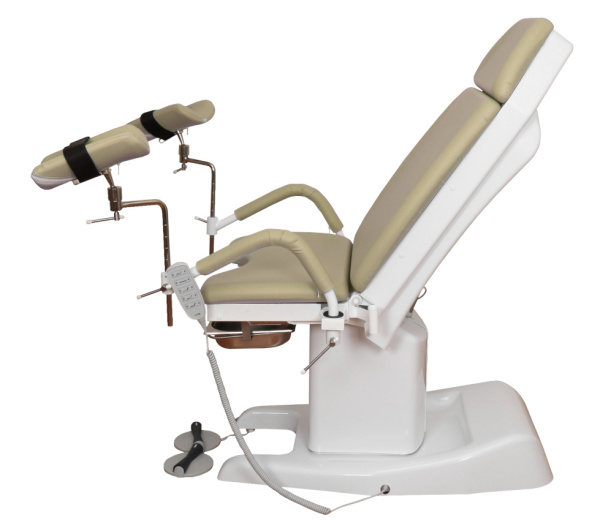 Кресло гинекологическое КГ-6 ДЗМО с электрической регулировкой высоты подколенников