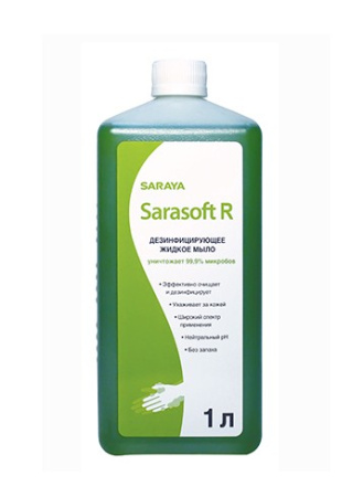Дезинфицирующее жидкое мыло Sarasoft R (1л) к дозаторам ADS-500/1000 и MDS-1000
