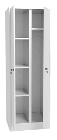Шкаф для уборочного инвентаря (ширина 800) (цвет белый)