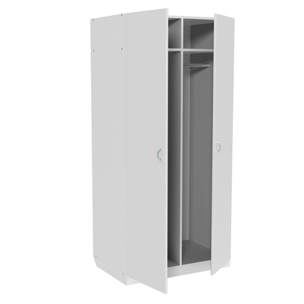 Шкаф медицинский для одежды двухстворчатый МД-501.01