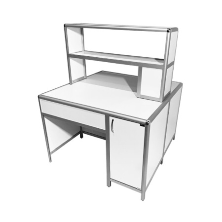 Стол лабораторный островной MED 11.001al с надстройкой