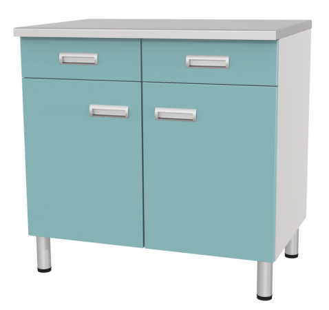 Стол лабораторный с 2 выдвижными ящиками СЛ-03-МСК-102