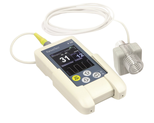 Монитор CO2 (капнограф) портативный реанимационный КапноТест Медплант (датчик Китай)