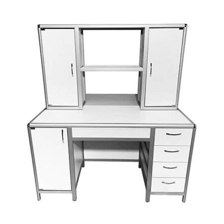 Стол лабораторный островной MED 11.004al с надстройкой