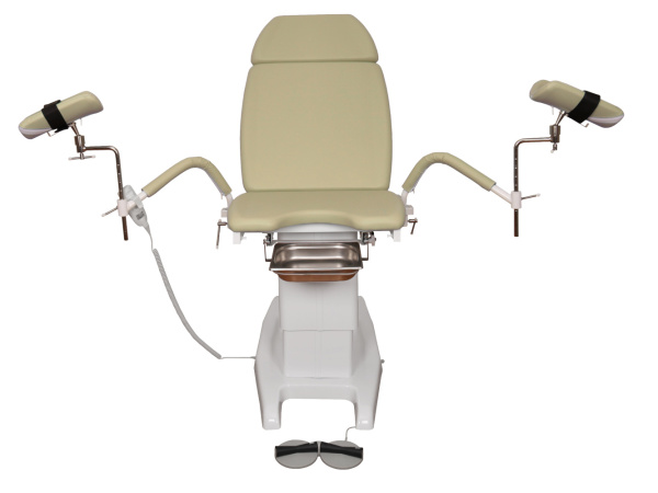 Кресло гинекологическое КГ-6 ДЗМО с ручной регулировкой высоты подколенников