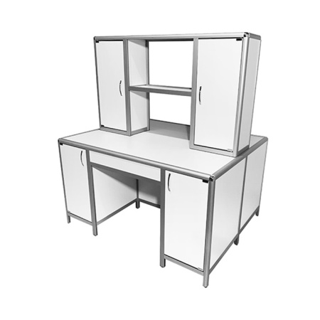 Стол лабораторный островной MED 11.003al с надстройкой