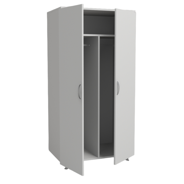 Шкаф для одежды двухстворчатый ШО 2/02 на опорах