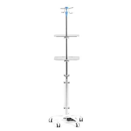 Штатив для длительных вливаний МЕТ FM-160  с двумя полками для шприцевых насосов и мониторов слежения