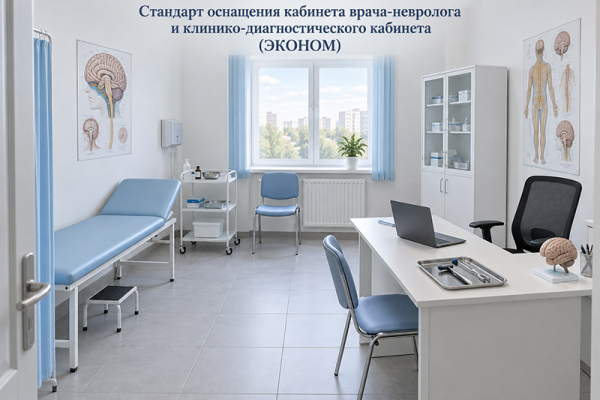 Стандарт оснащения кабинета врача-невролога и клинико-диагностического кабинета. (ЭКОНОМ)