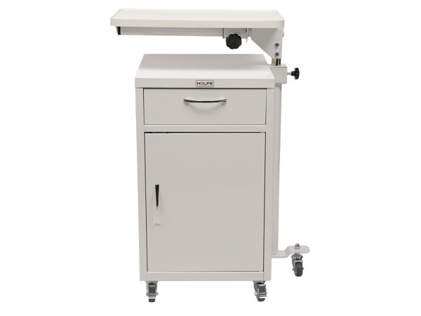 Тумба медицинская металлическая с поворотным столиком Промет МД ТП-9