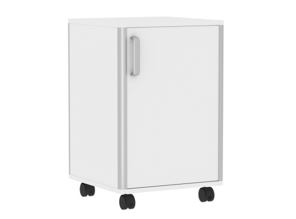 Тумба медицинская МДА-103.00 на колесах (дверка)